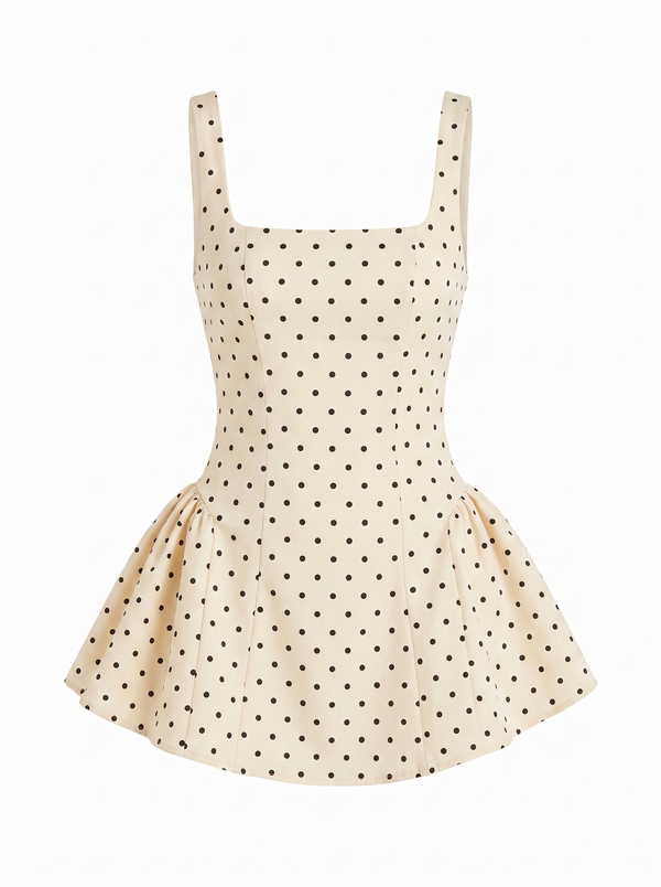 Polka Mini Dress